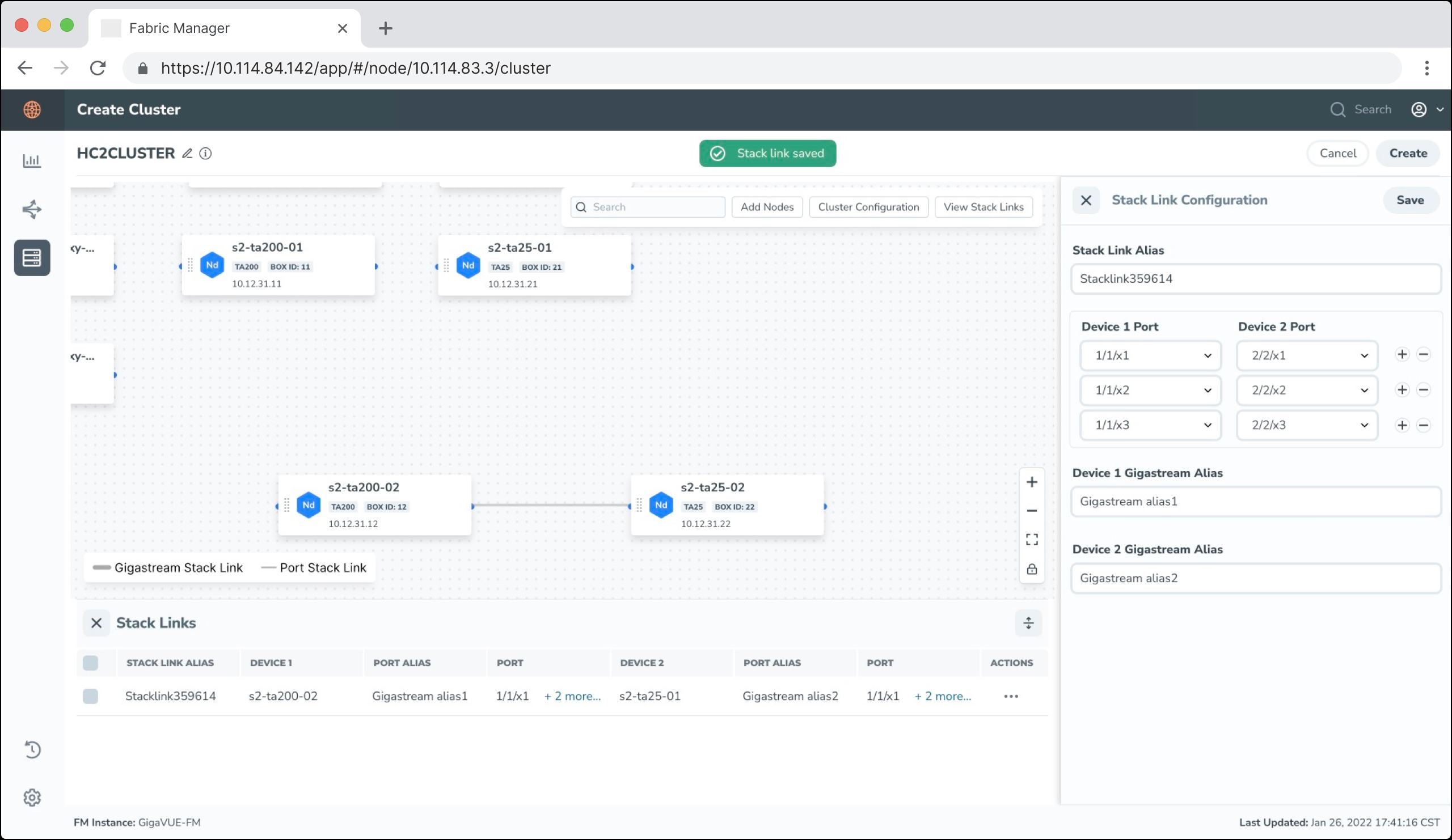 Create Cluster Redesign Screenshot