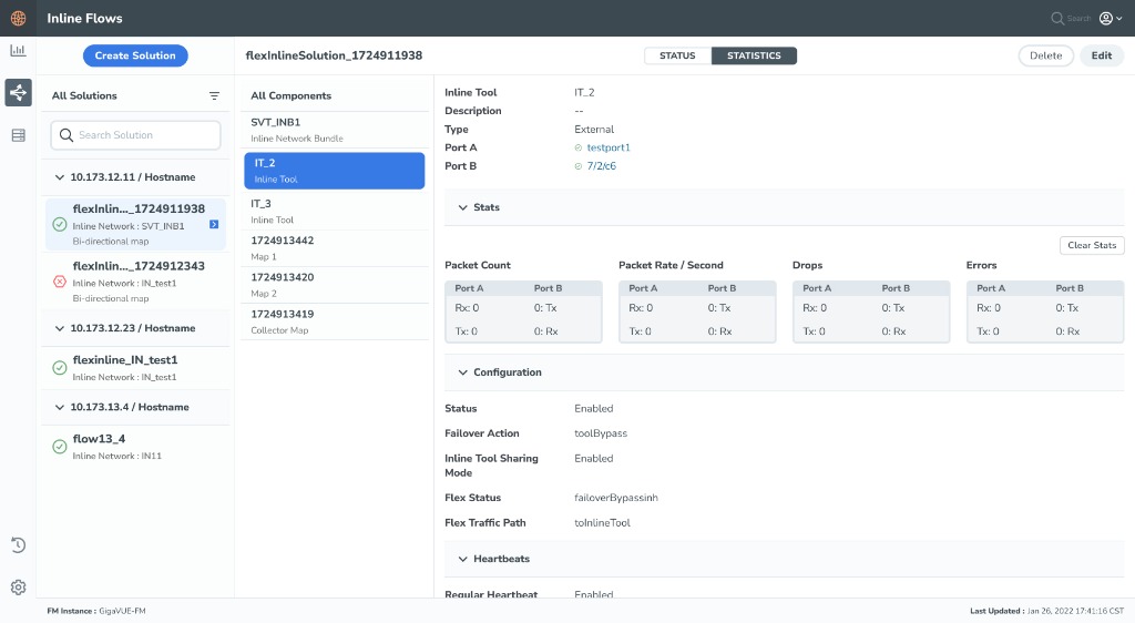 New design status overview panel